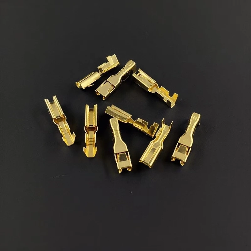 50PCS 2.8 Automotive Connector Male and Female Insertion Spring Crimp Terminal For 2.8mm Housing