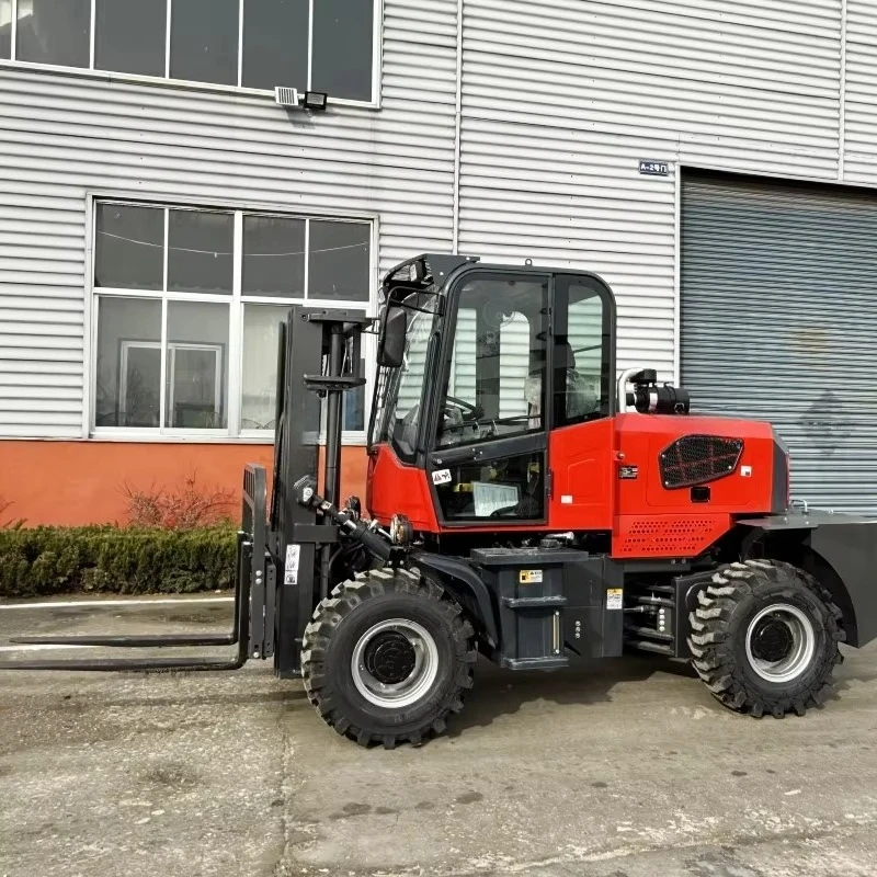 Four Wheel Drive Cheap Price Durable Forklift 3 Ton 5 Ton Rough Terrain Forklift 5ton 5t Off Road Forklift Diesel 4x4
