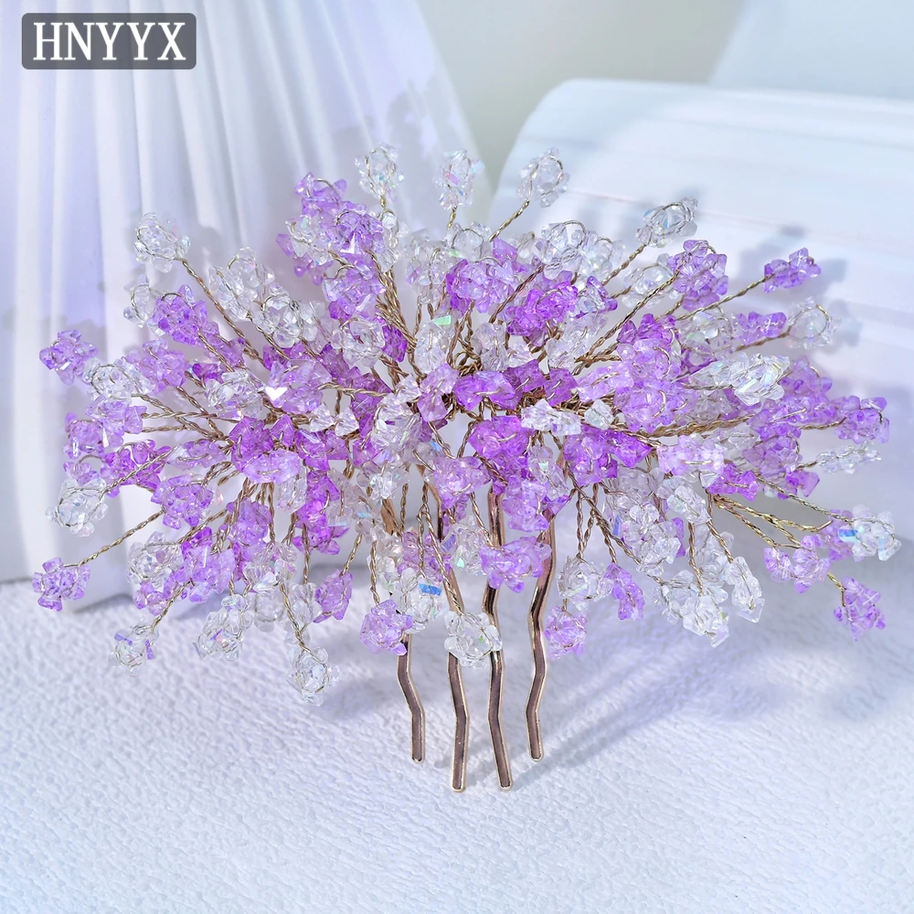 YouLaPan Exquisite Rhinestone Hair Comb Handmade Suitable Bridesmaids Wedding Ladies Banquets Dances Hair Accessories YXA412