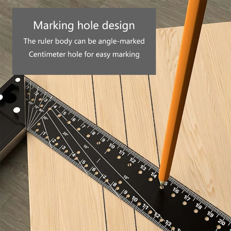ipiip Carpenter Square, FramingSquare,12inch/15.7inch Carpenter Square, Thước vuông, Thước kẻ hình chữ L FramingTool
