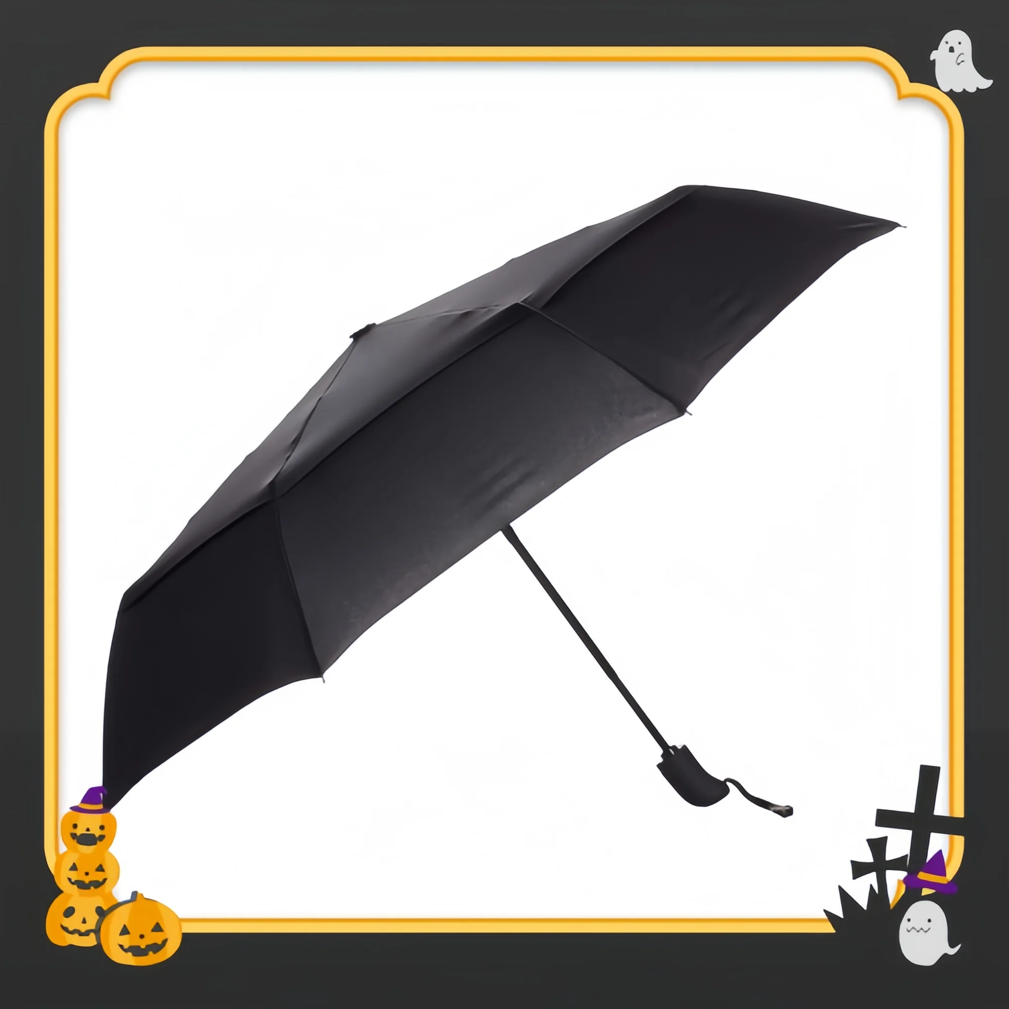 

Ветрозащитный дорожный зонт с автоматическим открытием и вентиляционными отверстиями, компактный и прочный, подходит для рюкзака-кошелька, черный