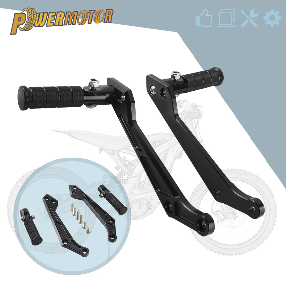 

For Surron Light Bee X Foot Rest Footboards Pedal Bracket Motorcycle Accessories Sur Ron Ebike Enduro Foot Pegs Passenger Parts