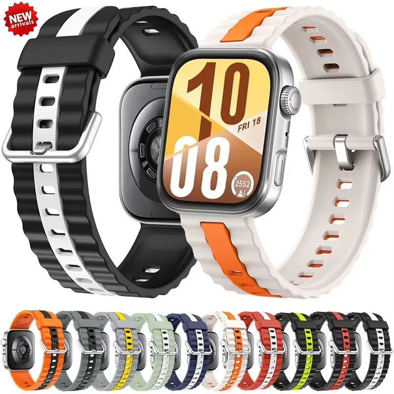 Durable Silicone Strap For Huawei Watch Fit 5/4/3 comfortable replacement Bracelet Belt For Huawei Watch Fit 5/4 Pro Accessories