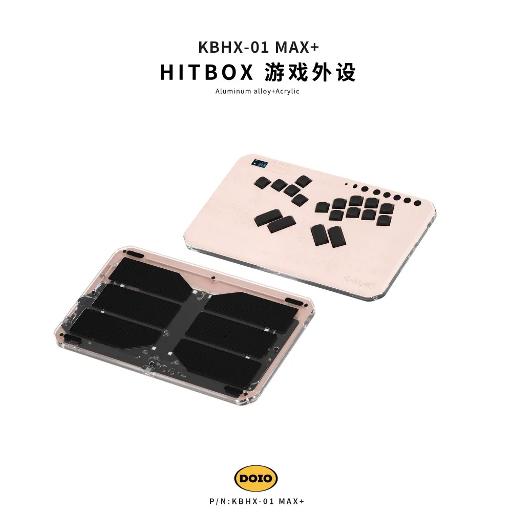 DOIO KBHX 01 MAX+ Mechanical Keyboard Low Profile Aluminum Alloy Shell with Screen Hot Swap Ergonomic PC Gaming Accessories Gift