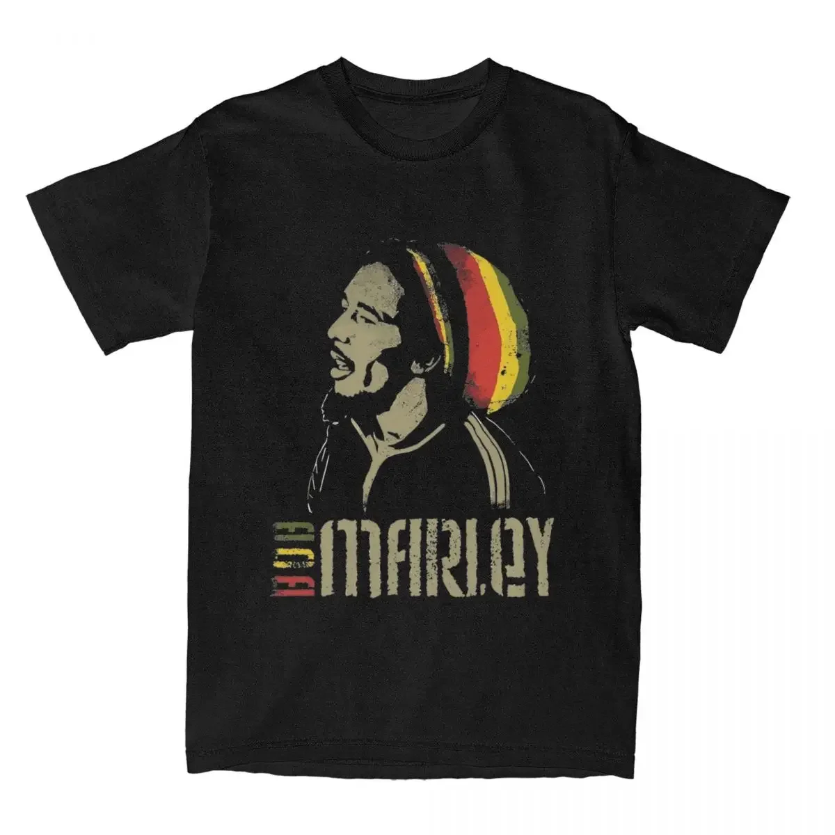 Men Rasta One Love Bob Marleys Raggae Mus Graph Printed Tee Shirt Accessories Vintage Cotton T Shirt Tops New Arrival Casual