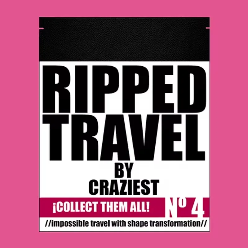 RIPPED TRAVEL (Gimmicks) by Craziest Street Magic Tricks Walk Around Performer Illusions Close up Magic Props Magician