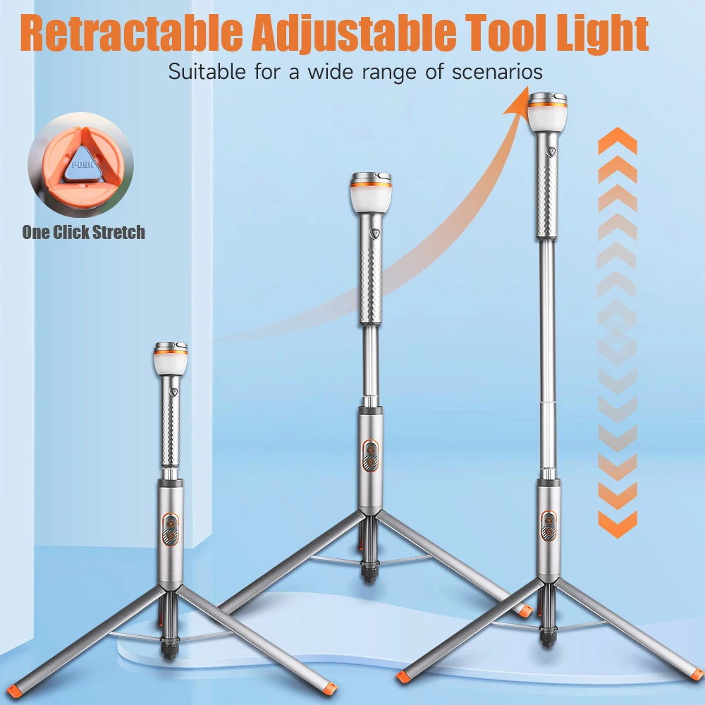 SKYRAY SL16 Camping lantern Work Light rechargeable lamp LED Emergency Lamp Outdoor Portable Lanterns with Magnetic Flashlight