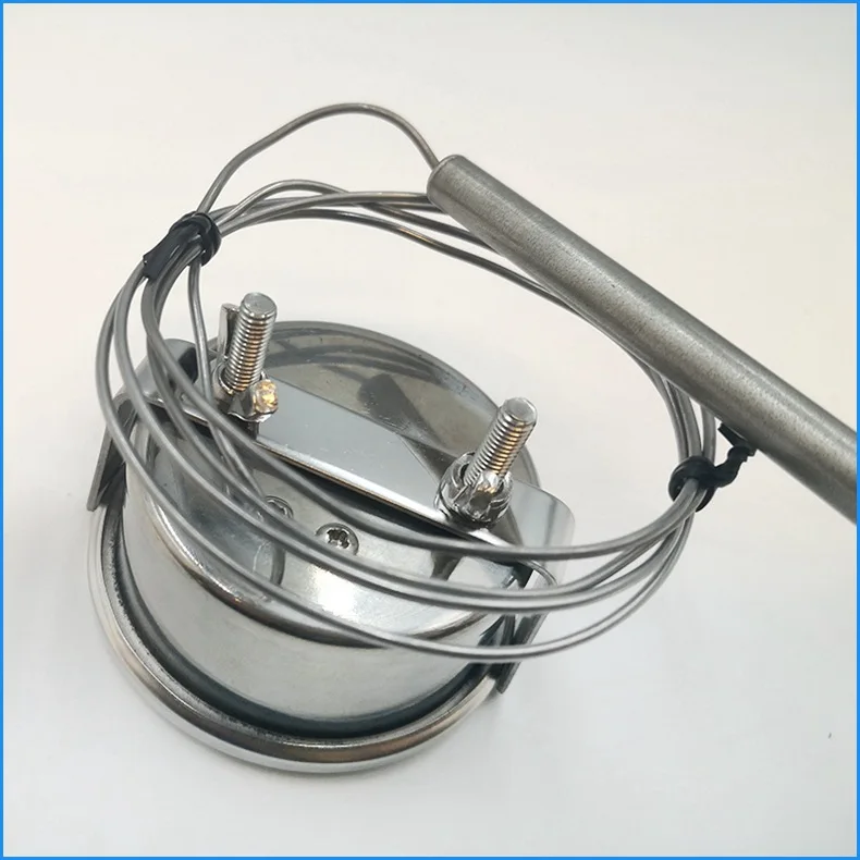 Stainless Steel Pyrometer Thermometer 0-500° Temperature Sensor for Ovens Pizza Grills Wood Stoves