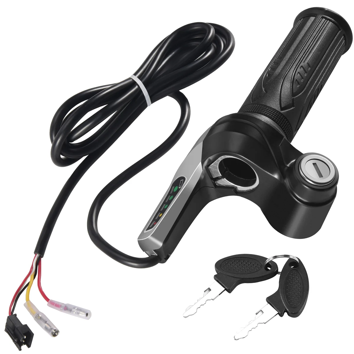 Ebike Throttle 48V Electric Bicycle Throttle Handle Accelerator, Throttle Grip Electric Scooters with Lock