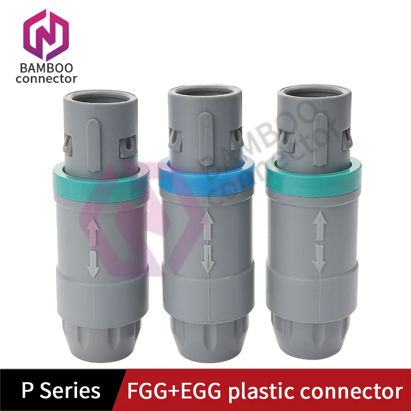 

Plastic connector 3P series coaxial fluid low pressure hybrid connector plug and socket aviation plug medical cable aviation plu