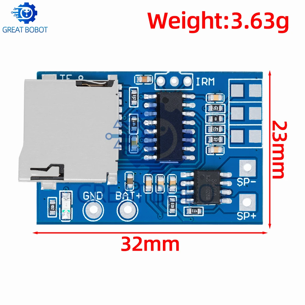 1PCS 5V  GPD2846A TF Card MP3 Decoder Board 2W Amplifier Module for Arduino GM Power Supply Module