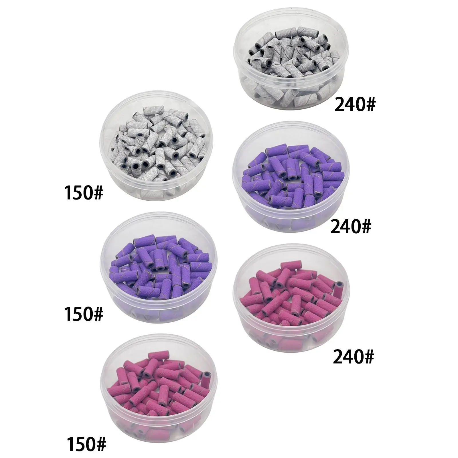 50x Mini Nail Art Sanding Bands Gel Polish Manicure Remover Accessory Manicure