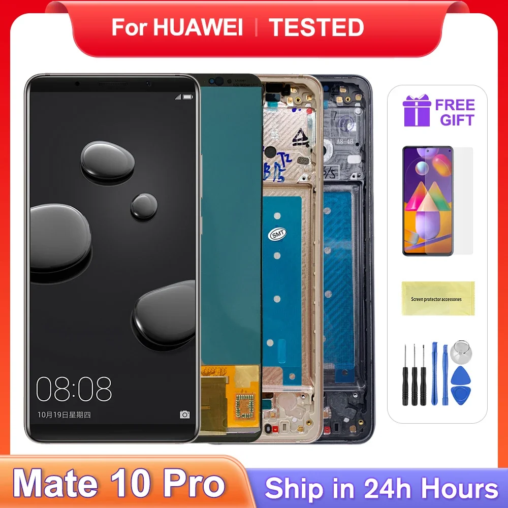 For HUAWEI 6.0\'\'Mate 10 Pro For Mate10 Pro For AMOLED BLA-L29 L09 AL00 LCD Display Touch Screen Digitizer Assembly Replacement