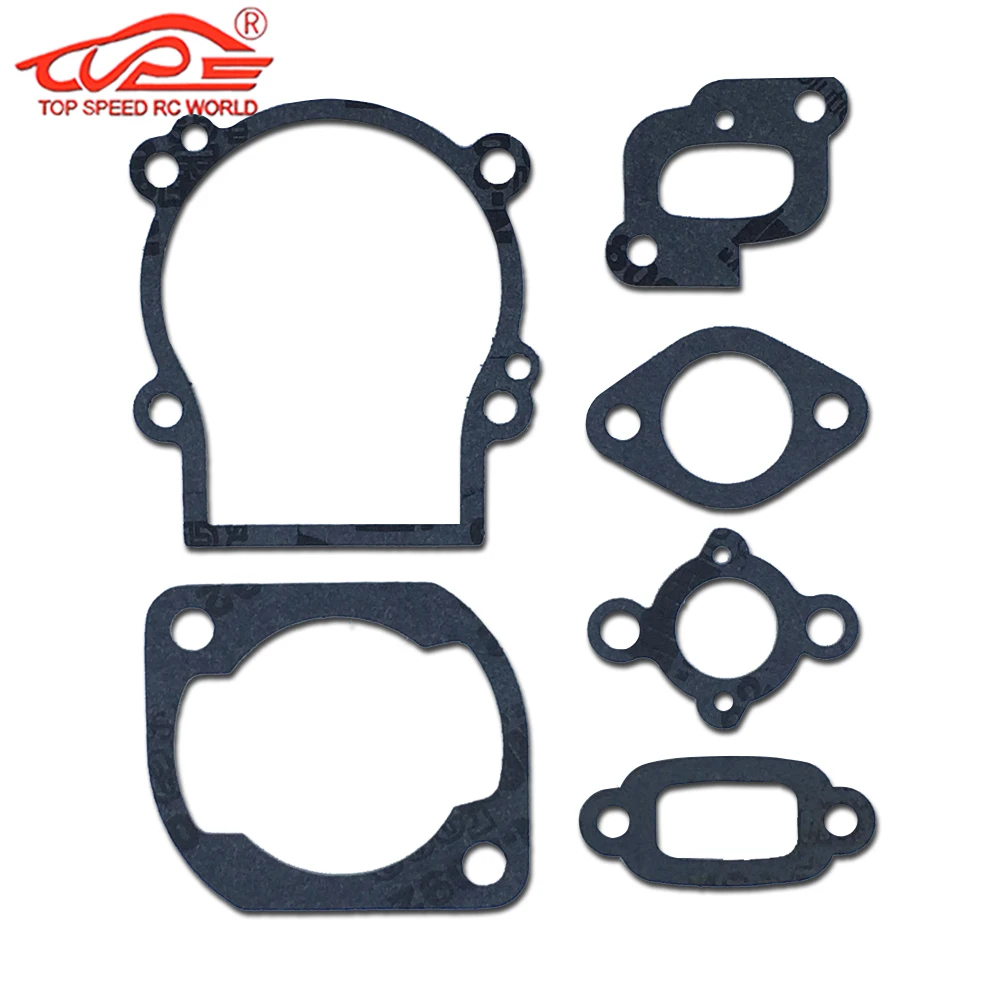 23cc 26cc 29cc 30.5cc Engine Gasket 6PCS for 1/5 HPI ROVAN KM FG MCD GOPED REDCAT RCMK BAJA LOSI TRUCK RC CAR PARTS