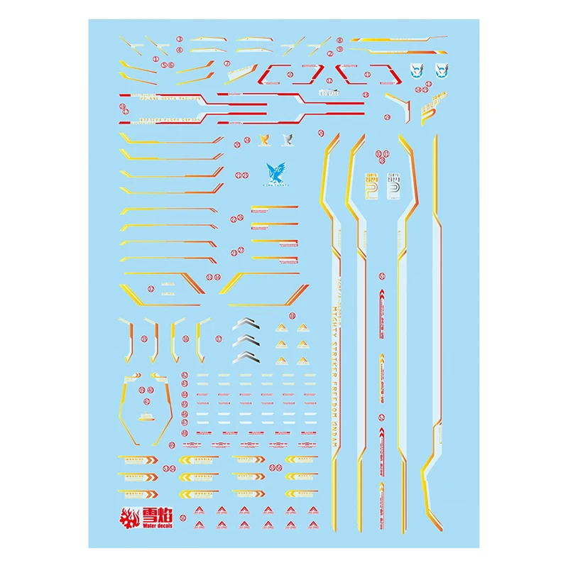 

Для 1/144 HG Mighty Strike Freedom модель наклейки водные горки наклейки инструмент флуоресцентные наклейки модели игрушки аксессуары