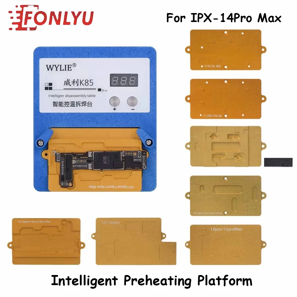 

WYLIE K85 Intelligent Preheating Platform Disassembly Solder Station for iPhone X-14 Pro Max Face ID Dot PCB Board Repair Tool