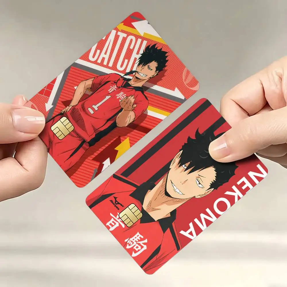 T-Tetsuro K-Kuroo Credit Card Skin Stickers For VISA Bank Bus Metro Access Card Protective Film Cover Sticker