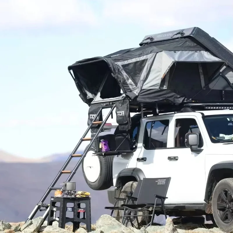 Air Circulation Vent Single Person Factory OEM 4X4 Off-Road Roof Top Fashion Den Side-Open Tent For Camping Outdoor Adventure