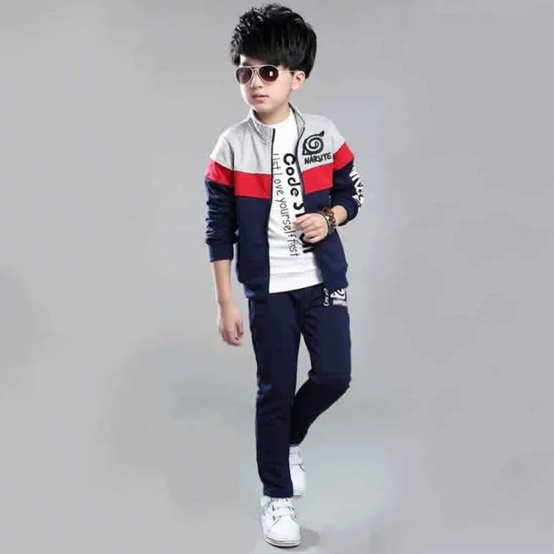 Boys Clothing Sets Spring Autumn Fashion Hoodie Jackets + Pants Sports Children’s Clothes Kids Tracksuit Teen 4 6 8 10 12 Years