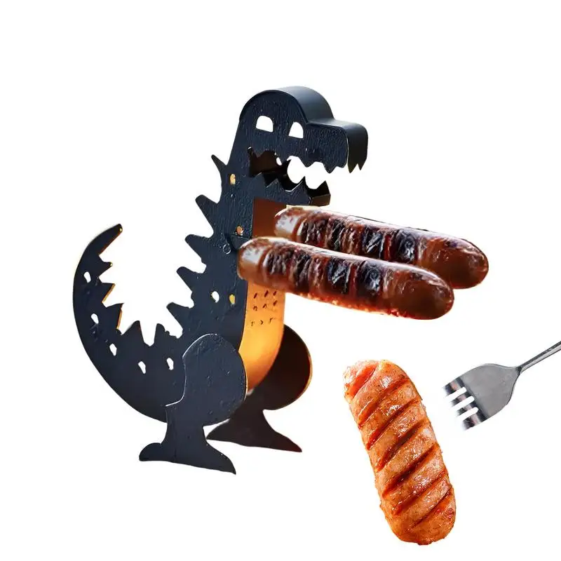 Hot Dog Stand Funny Dinosaur Shape Grill Hot Dog Roller Grilling Cookware & Rotisseries For Outdoor Kitchen Camping Parties