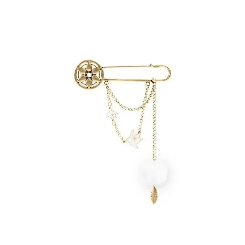Game Genshin Impact Wanderer Lapel Pin Cosplay Balladeer Scaramouche Feather Badge Unisex Backpack Brooch Clothes Jewelry
