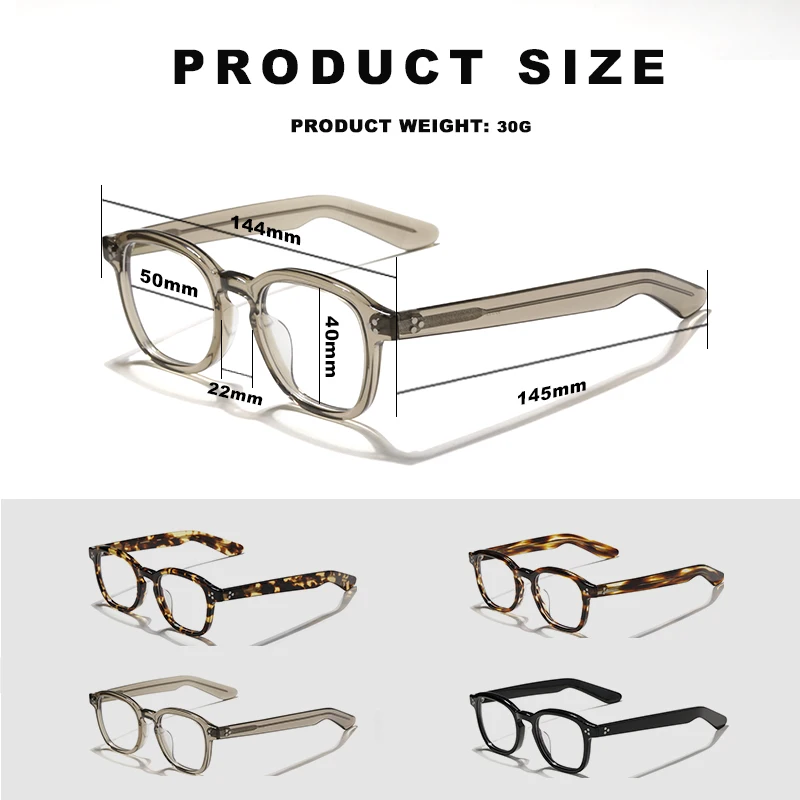 women designer handmade frames MOMZ Men Fashion classic tortoisesbill acetate personalized prescription glasses can be carved