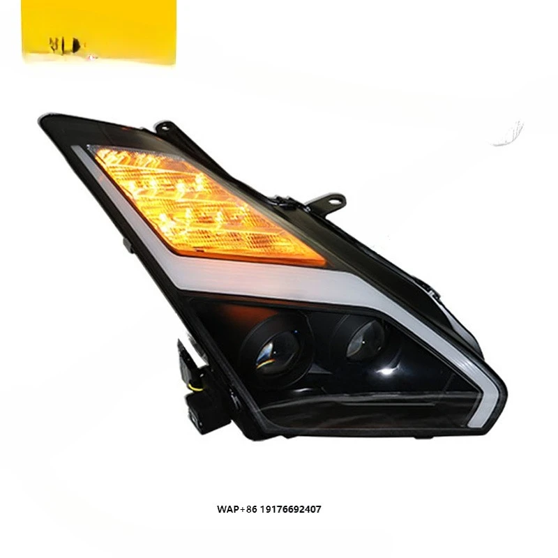 Headlight Assembly Tuning Light Modified Automotive Lighting Car Double Beam Light HID Version Horse Racing Turn for GTR 07-15