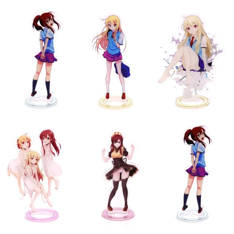 15CM Anime The pet girl of Sakura Figure Shiina Mashiro Aoyama Nanami Cosplay Acrylic Stand Model Plate Desk Decor Standing Sign