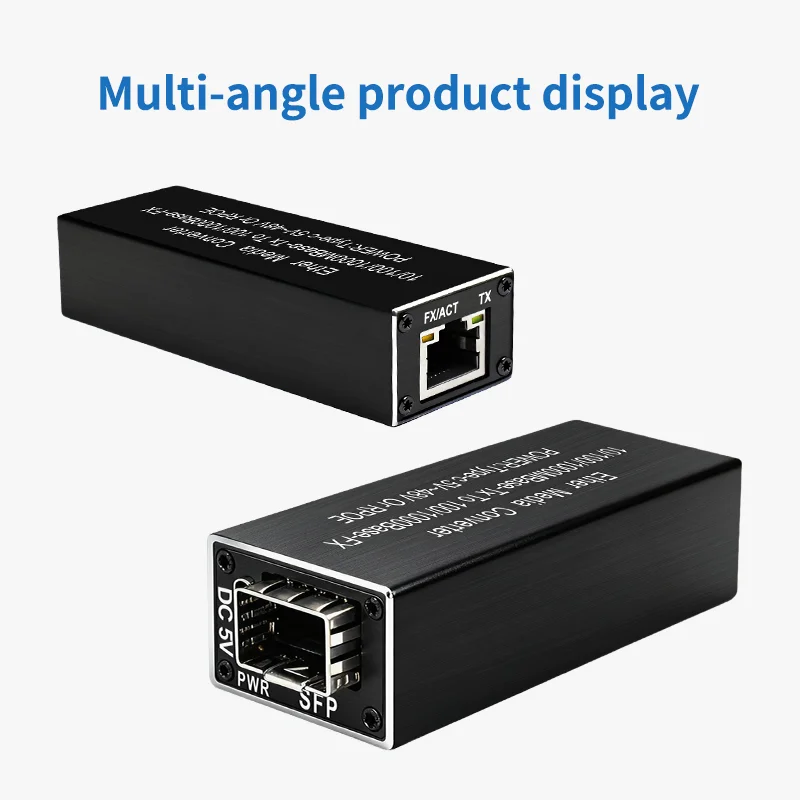 Modul Transceiver SFP 1.25G Media Converter Slot 5V DC Input Tipe-C 1 Slot SFP 1 RJ45 Ethernet SFP Fiber Switch PCBA