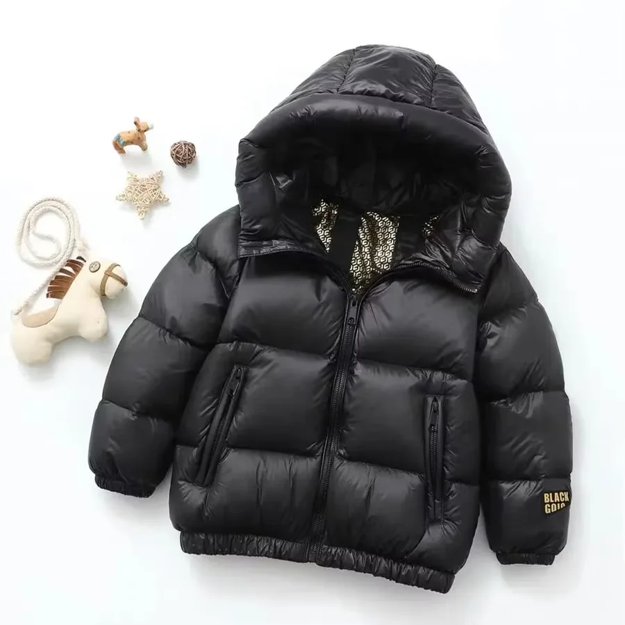 Children's Down Jacket Thickened White Duck Down Jacket Boys' and Girls' Winter Coat for Middle and Large Children