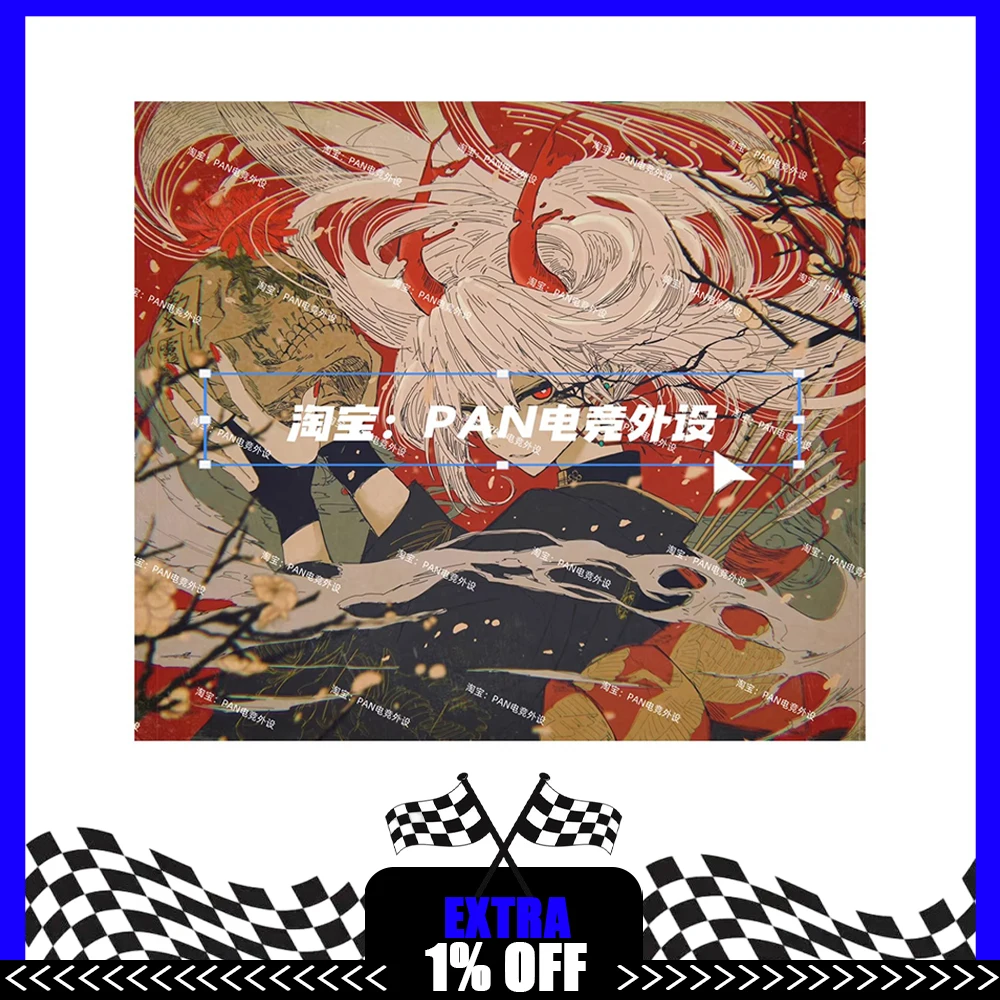 PAN Esports Blush White Glass Mousepad Smooth and Speed Mouse Pad FPS Coating Full Coverage Primer For APEX CSGO PC Accessories