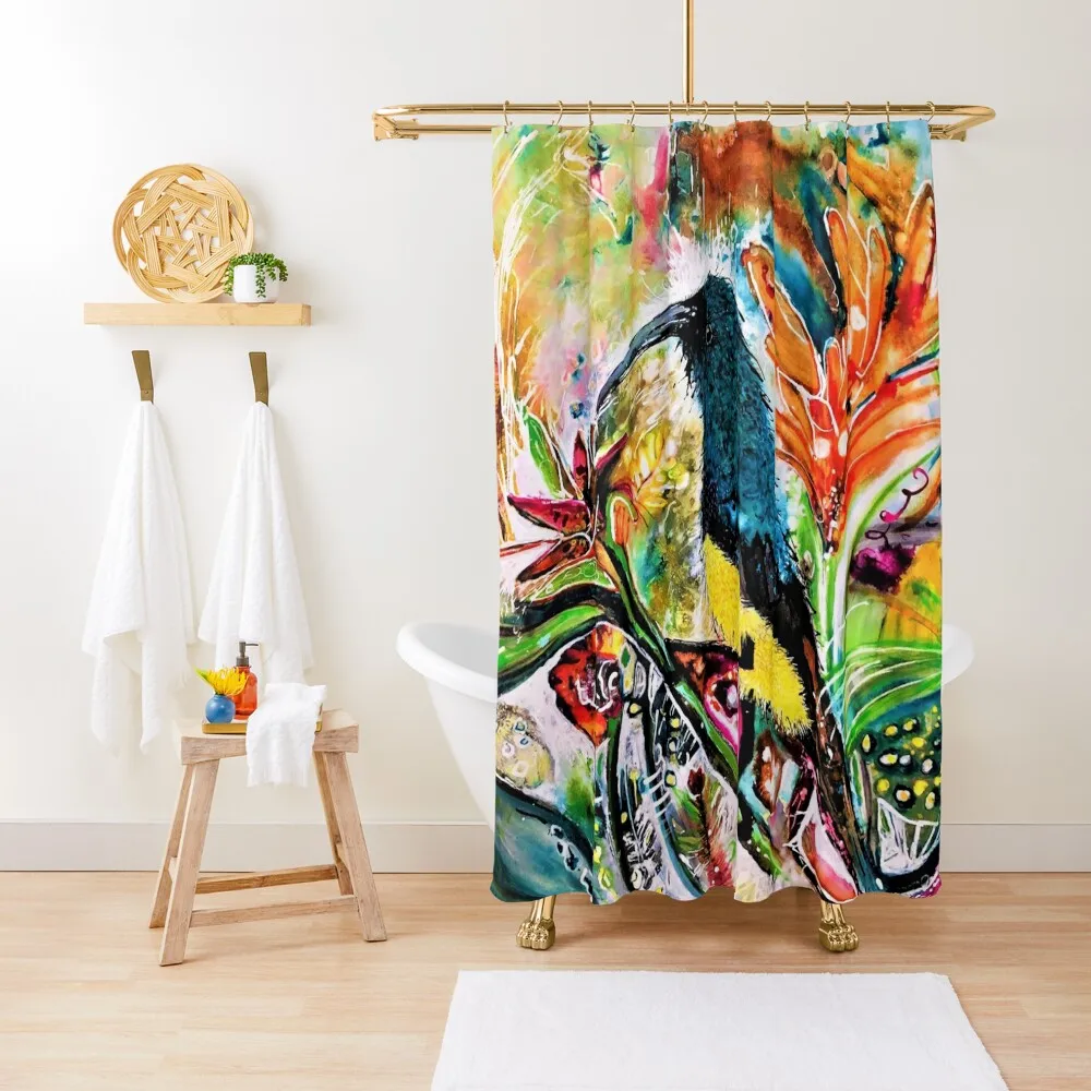 

Akahi Sunbird Shower Curtain Bathroom Fabric Modern Bathroom Accessories Bathroom Deco Shower For Set Curtain