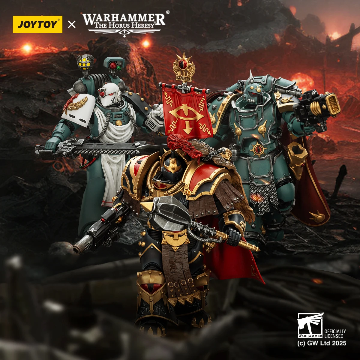 

JOYTOY Warhammer 30K 1/18 Фигурка Sons of Horus Legion Cataphractii Praetor Legion Champion Legion Apothecary Модель игрушки