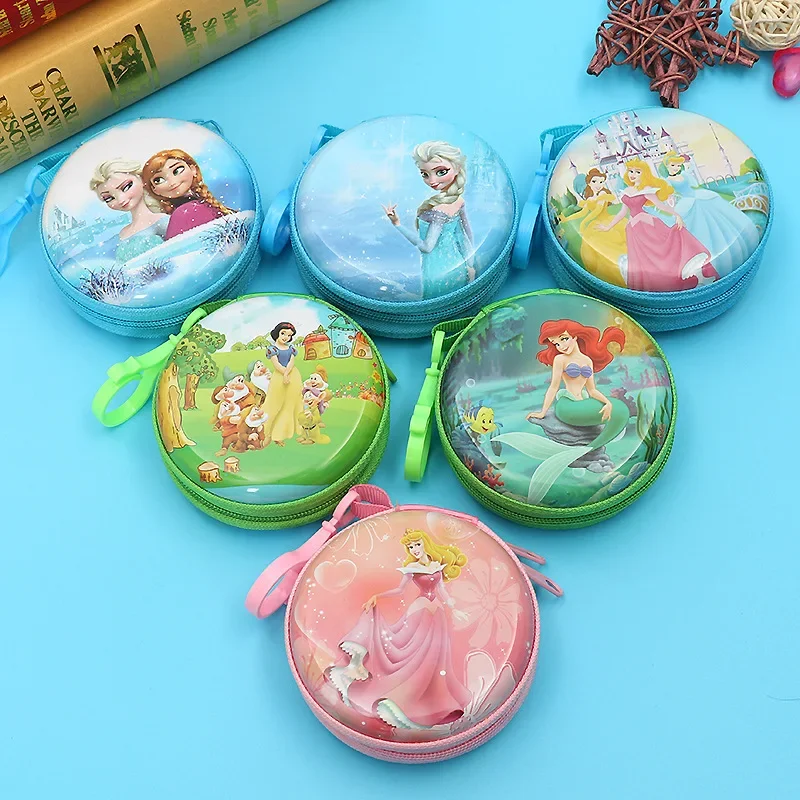 Disney cartoon Frozen children Coin Purse Elsa princess headphone storage box key case girls and boys gift