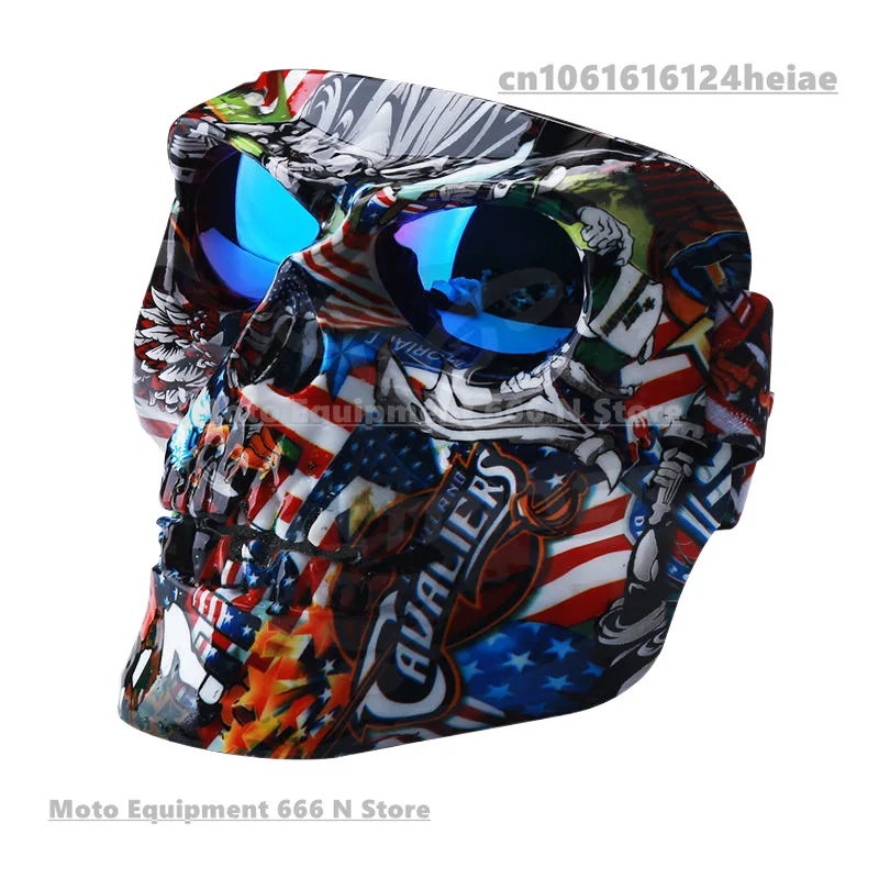 

Motorcycle Racing Cool Helmet Mask Outdoor Riding Goggles Off-road Personality CS Warrior Skull Mask