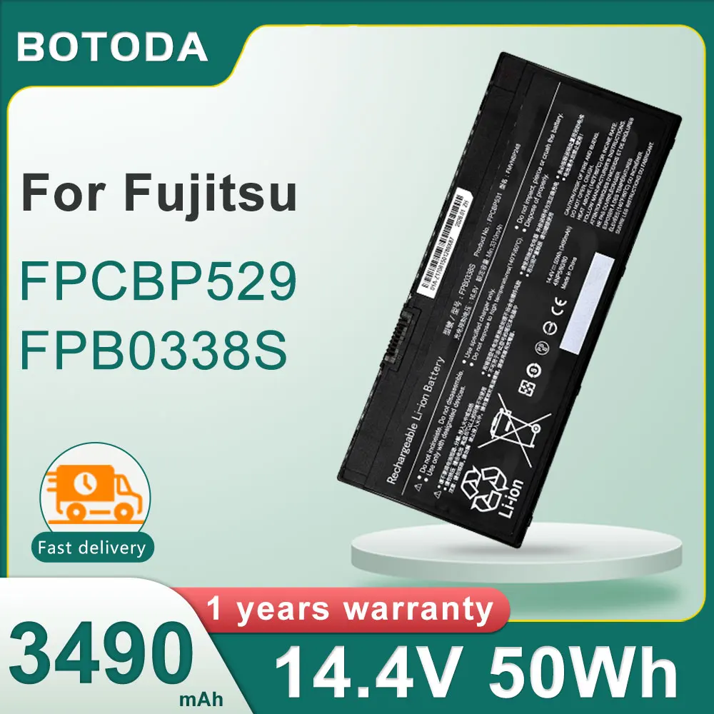 

FPCBP529 FPB0338S FMVNBP247 14.4V 50Wh 3490mAh laptop battery for Fujitsu LifeBook E549 E558 E559 T938 T939 U749 U757 U758 U759