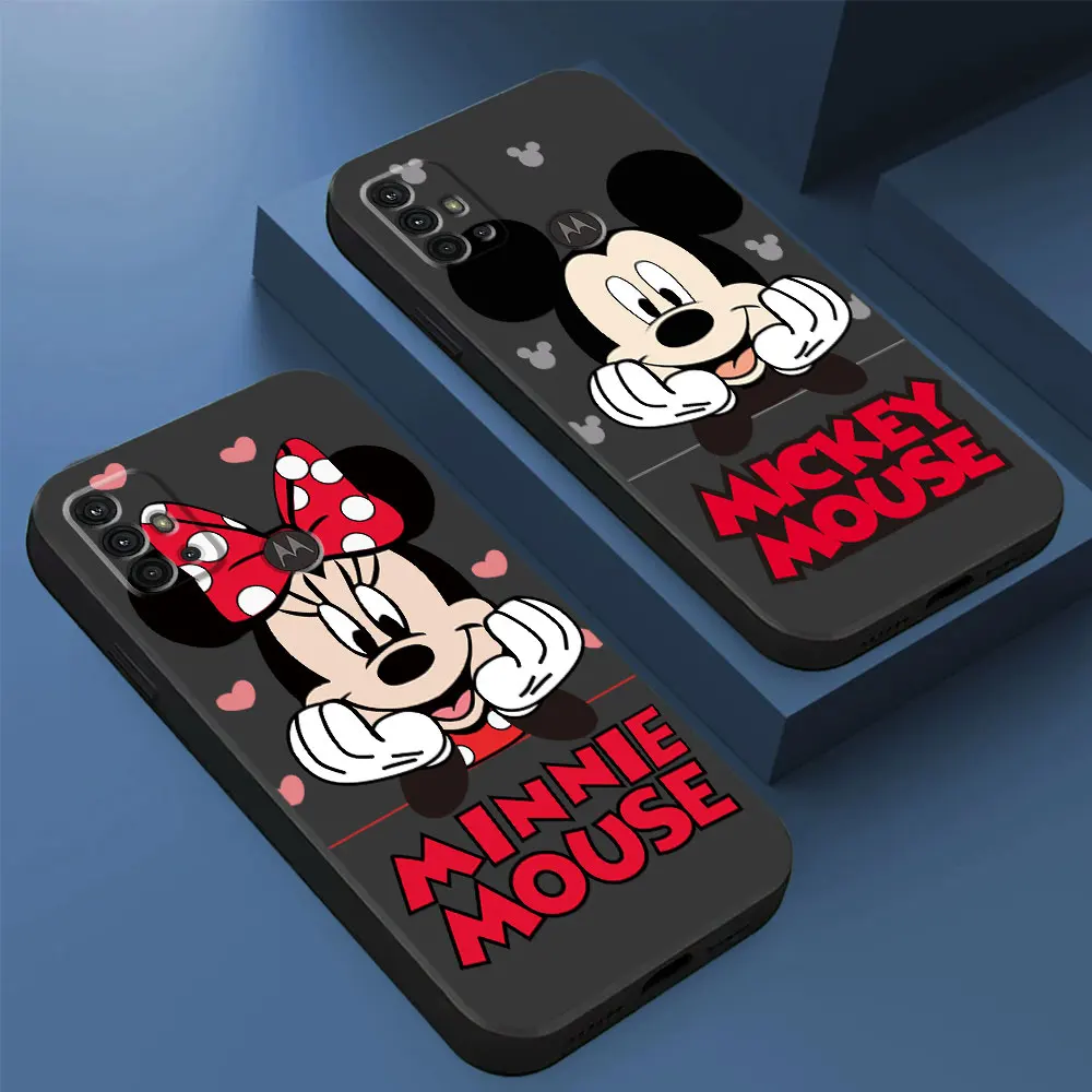 

Phone Case for Motorola Moto G60 G60s G200 5G G71 G31 G30 G53 G73 G32 G52 G72 G50 G51 G22 Cover Mickey Minnie Mouse Disney