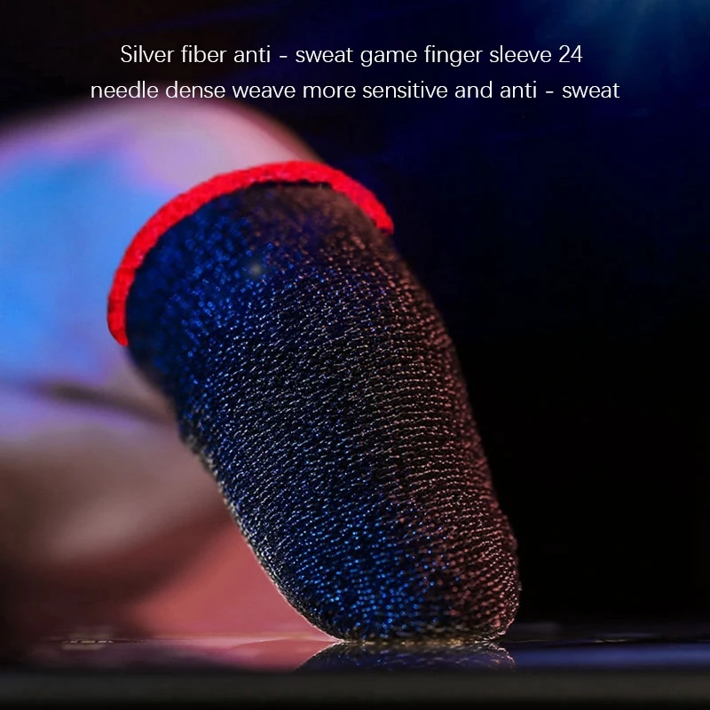 손가락 땀 방지 게임 슬리브, 방수 게임 슬리브, 엄지 손가락 슬리브, 게임 컨트롤러 손가락 커버, 20 개