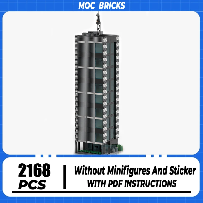 스트리트 뷰 모델 Moc 빌딩 브릭 타워 시티 모듈러 액세서리, 기술 블록 선물, 크리스마스 장난감, DIY 세트 조립