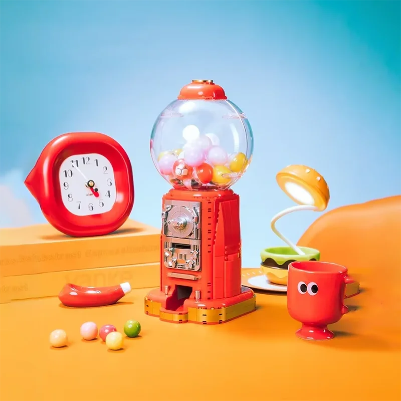 1000PCS Building Blocks Toys Ceative Lucky Twist Egg Machine Puzzle Match Toy Tabletop Decoration Gift for Childrens