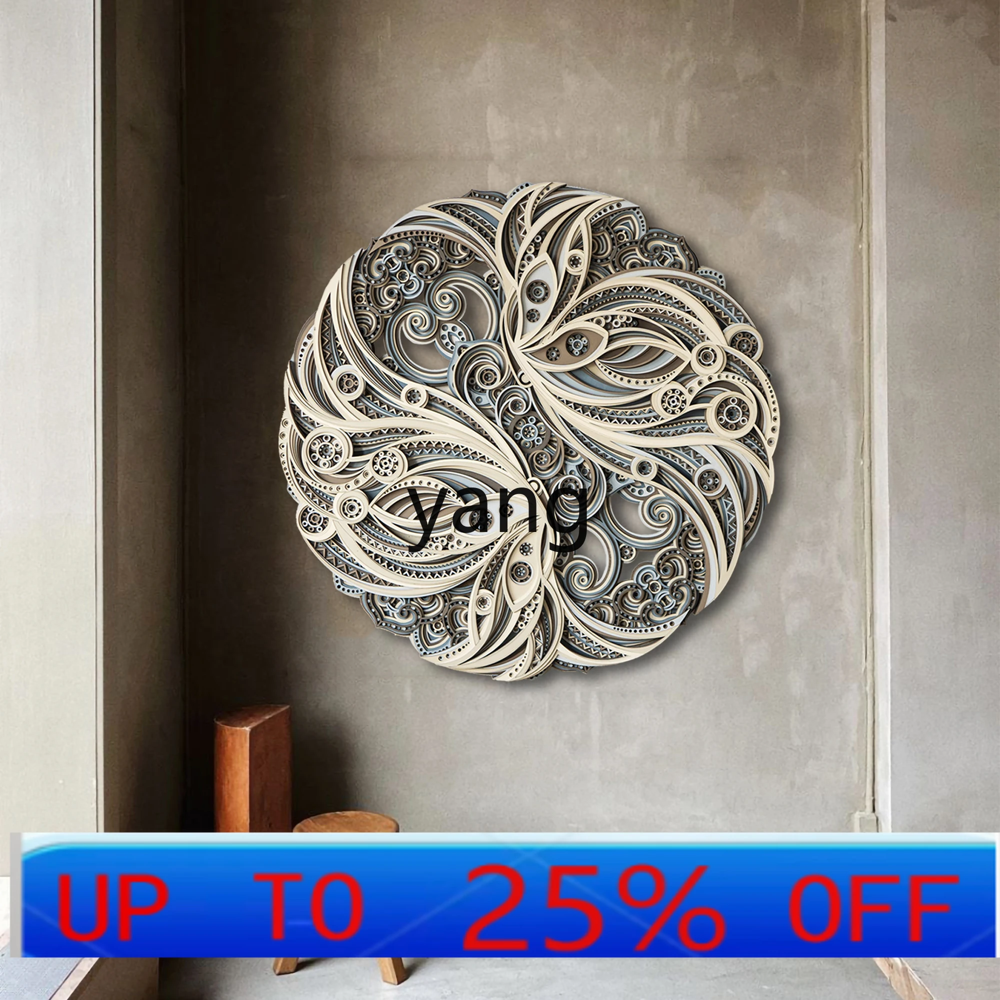 CX Folding Carving New Chinese Style Dining Room/Living Room Entrance Painting High Sense Wall Painting