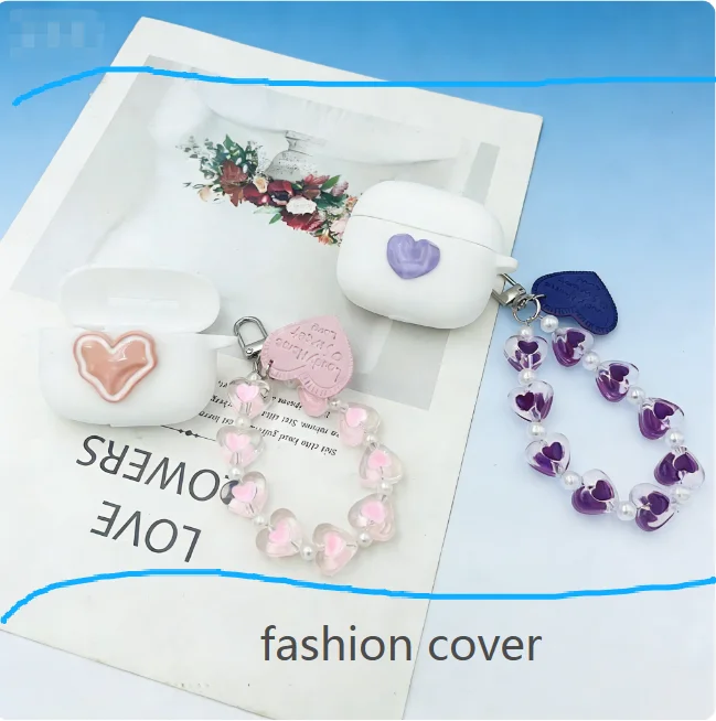 luxury Earphone Cover For samsung Galaxy Buds Core / Buds2PRO / Live/pro/FE Case Silicone case with keychian cover