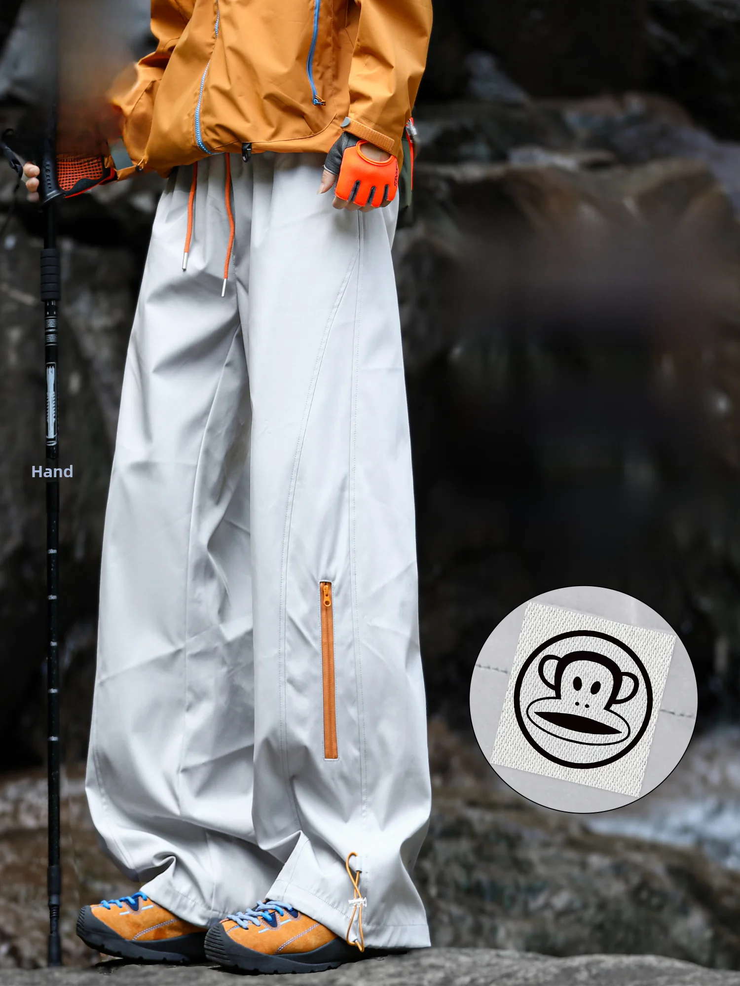 

Мужские повседневные брюки Paul Frank для активного отдыха, осенние, новые, свободные, универсальные, рабочие, для походов, прямого кроя, из неэластичного полиэстера