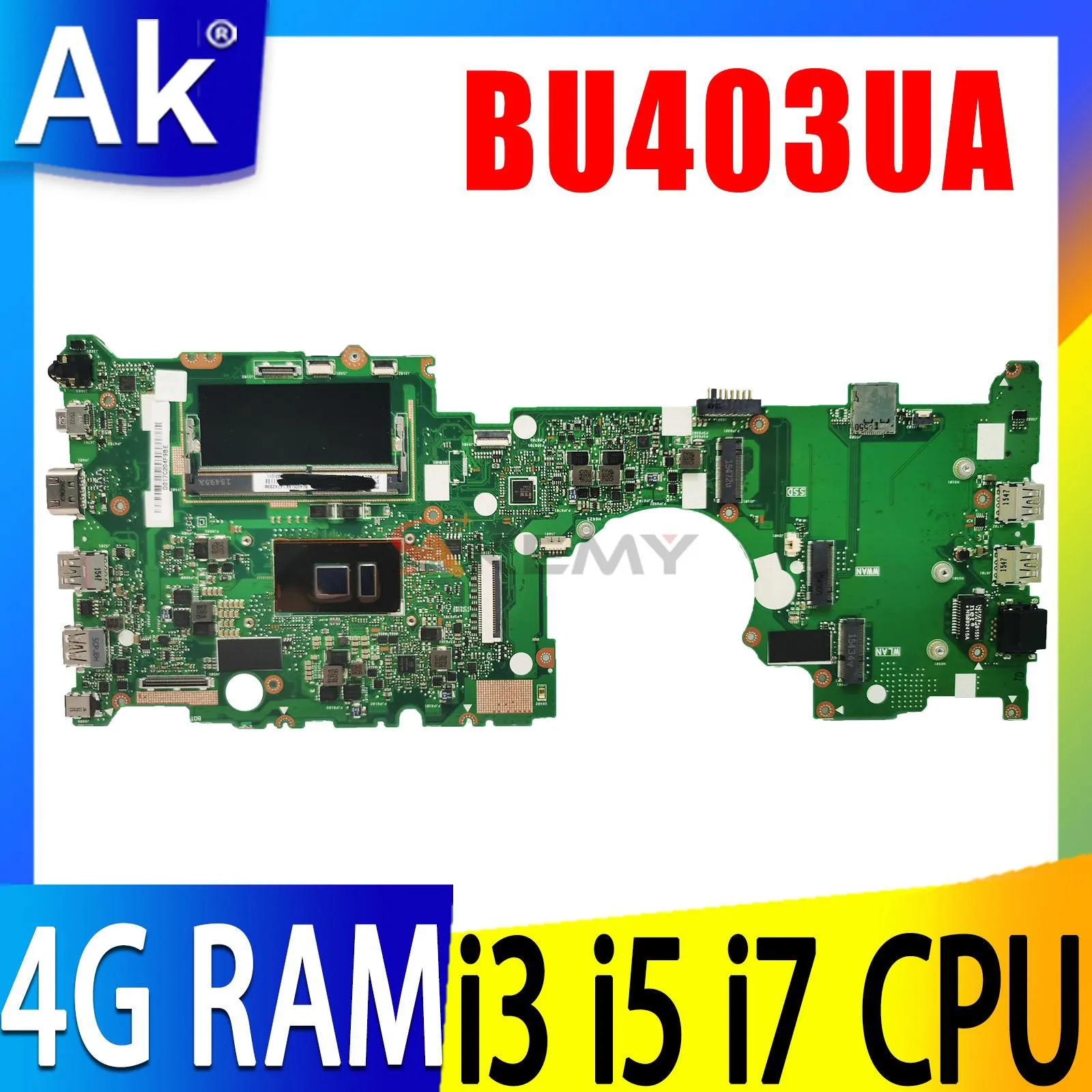 

Шэньчжэнь BU403UA Ноутбук Материнская плата ASUS PRO B8430UA P5430UA BU403U PU403UA материнская плата для ноутбука с I3 I5 I7 6th 4 Гб