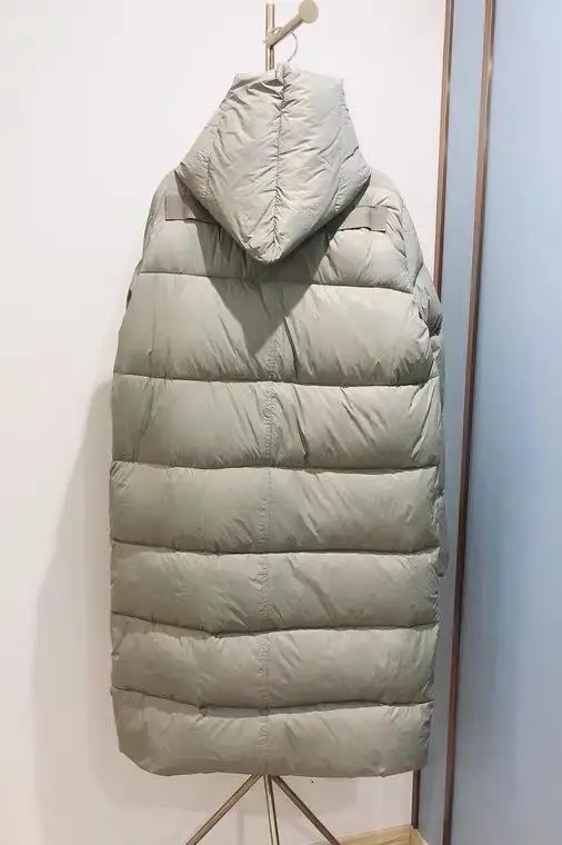 Chaqueta larga de plumón para mujer, abrigo informal grueso y cálido de gran tamaño con manga de murciélago, Parkas de talla grande, moda de