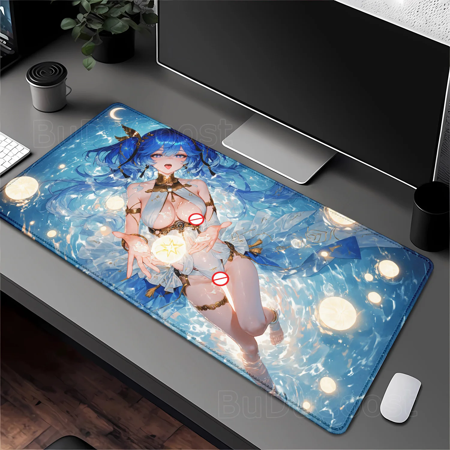 

Game Wuthering Waves Pretty Luno sexy girl Mouse Pad Gamer office Accessorie Keyboard Mousepad Gaming Laptop overlock Desk Mat