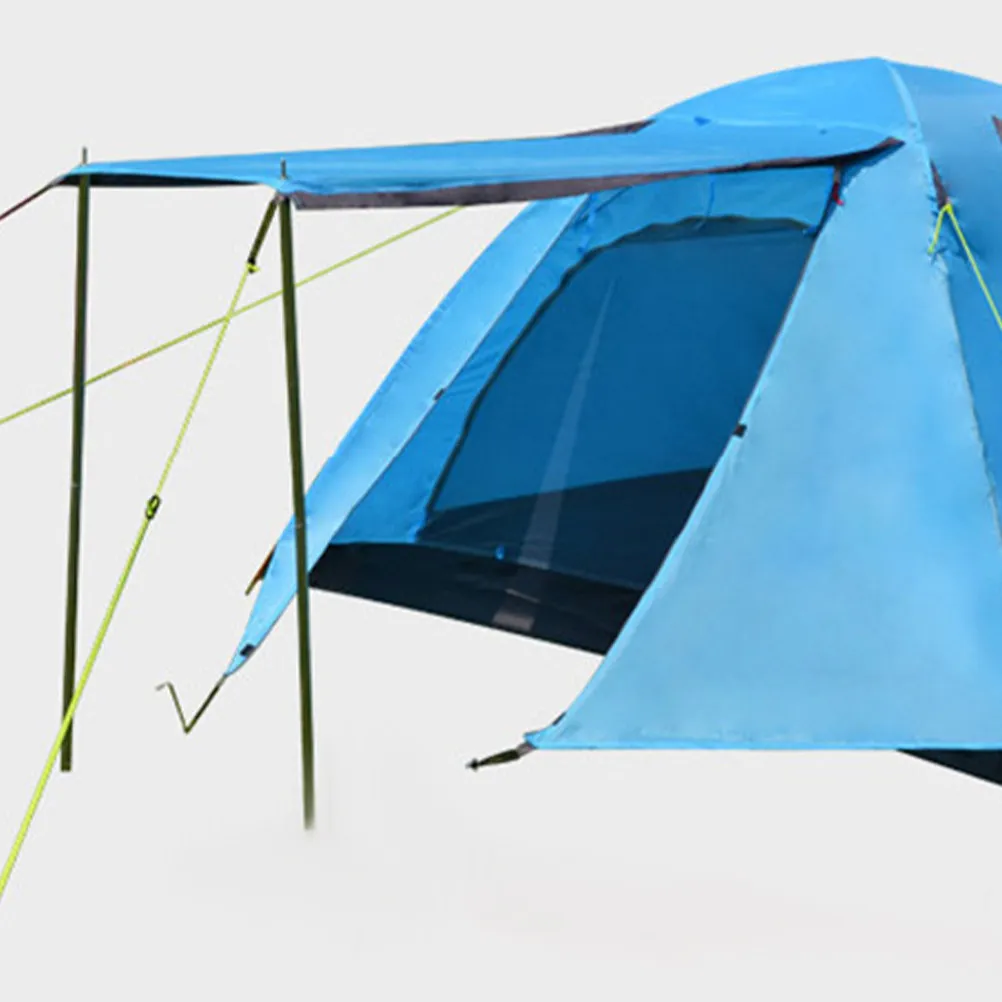 Tent Tarp Poles 2 Pack Galvanized Iron Anti Rust Lightweight Outdoor Camping Support Replacement Rod Kit