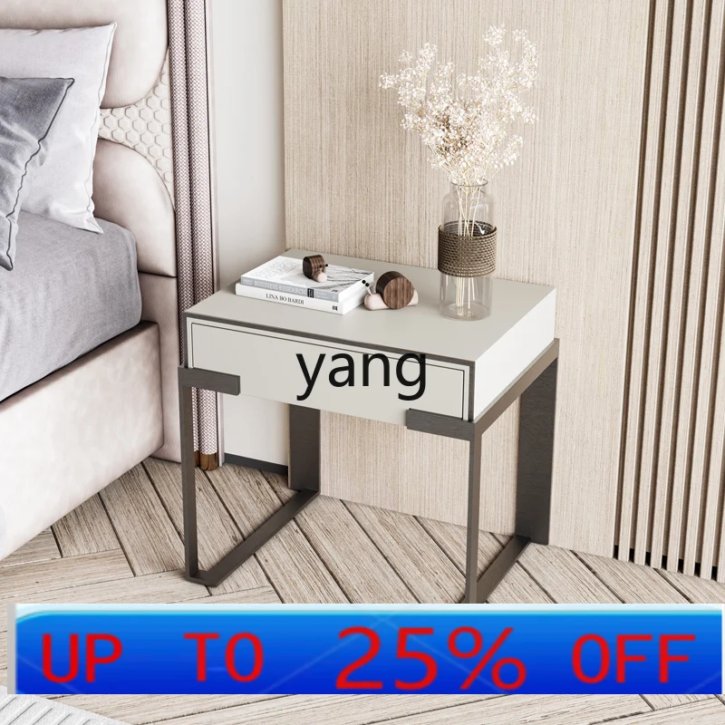 

LH Italian minimalist bedside table light luxury bedside table simple modern bedroom storage cabinet