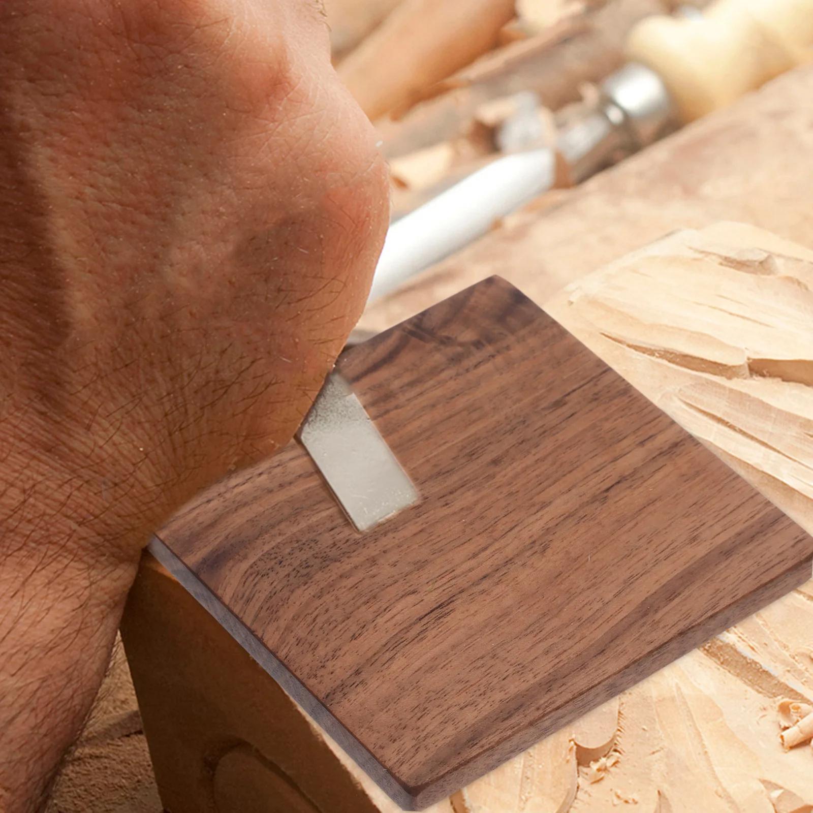 

2pcs Thickened Wood Plank Unfinished Black Walnut Blanks For Diy Carving Craft Projects Woodworking Supplies Wood Squares For