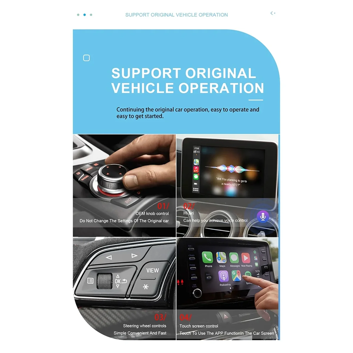 2025+ Wireless CarPlay Android Auto Wireless Adapter Smart Mini Box Plug and Play WiFi Fast Connect Universal for